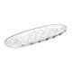 Travessa 40,2cm x 13,5cm x 3,3cm Vichy Cristal Ecológico